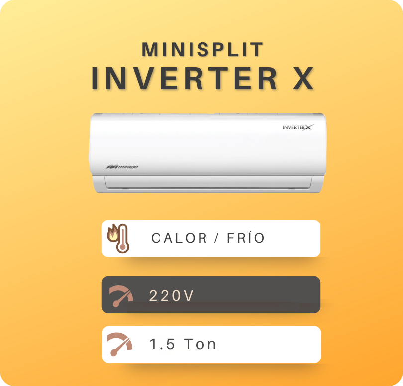 Minisplit 1.5 Toneladas Inverter X - Aires Penguin San Luis Potosí